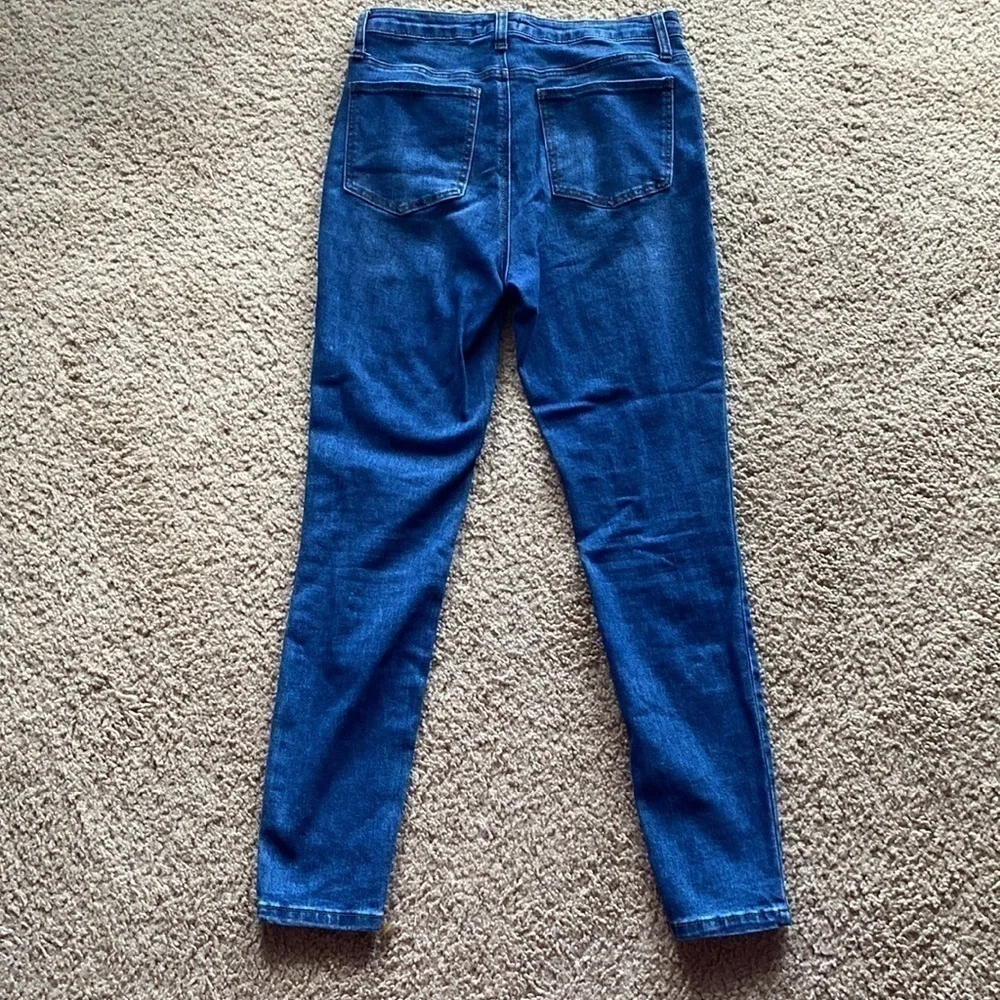 Abound High Rise Skinny Jeans Dark Wash Size 28 - Picture 5 of 6